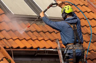 Démoussage et hydrofuge de toiture à Champrepus